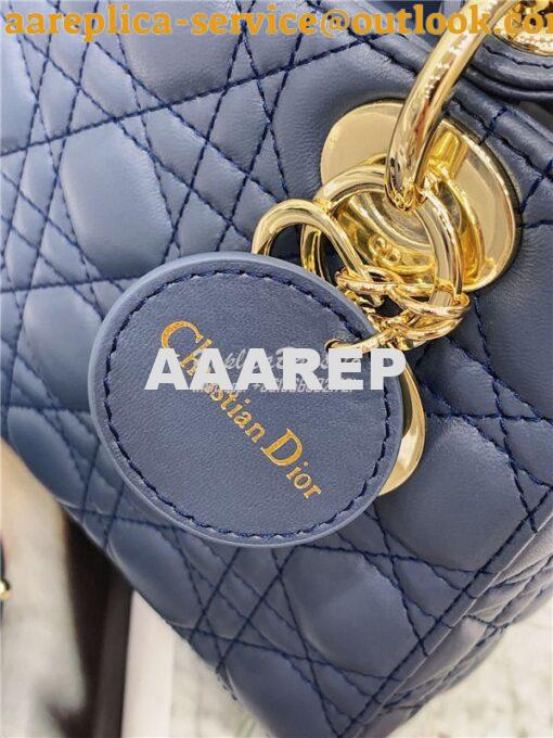 Replica Dior My ABCdior Lady Dior Bag M0538 Denim Blue 13