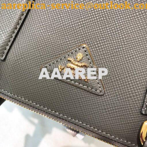 Replica Prada Galleria Saffiano Leather Bag 1BA232 Grey 3