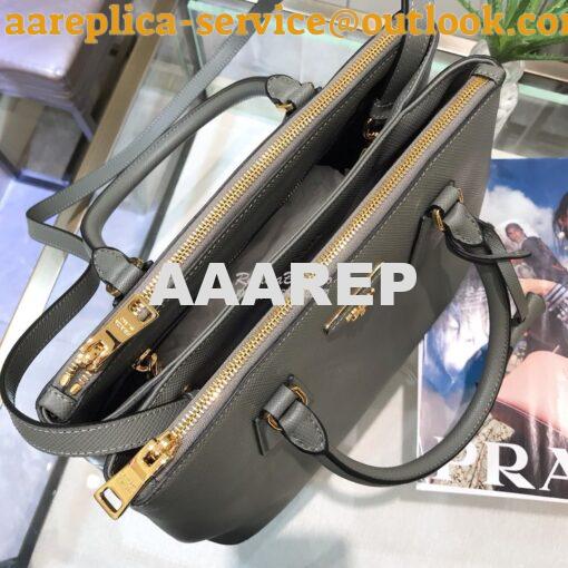 Replica Prada Galleria Saffiano Leather Bag 1BA232 Grey 6