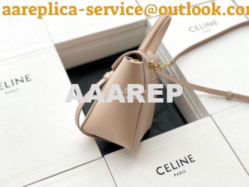 Replica Celine Nano Belt Bag Pale Pink Grained Calfskin 185003 5