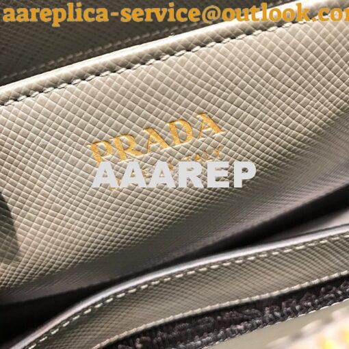 Replica Prada Galleria Saffiano Leather Bag 1BA232 Grey 8
