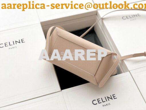 Replica Celine Nano Belt Bag Pale Pink Grained Calfskin 185003 11
