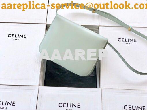 Replica Celine Classic Box Bag in Smooth Calfskin Baby Green 4