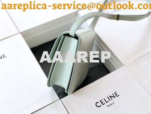 Replica Celine Classic Box Bag in Smooth Calfskin Baby Green 5