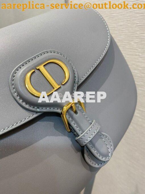 Replica Dior Bobby Bag in Grey Box Calfskin M9319U 5