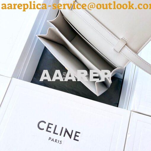 Replica Celine Classic Box Bag in Smooth Calfskin Pearl Grey 10