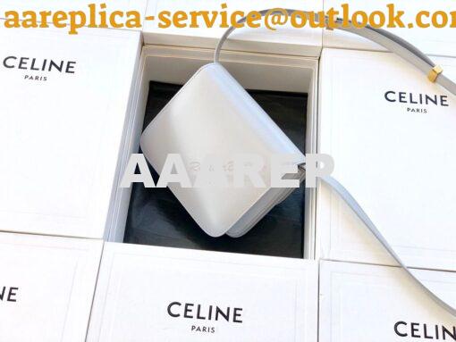 Replica Celine Classic Box Bag in Smooth Calfskin Pearl Grey 11
