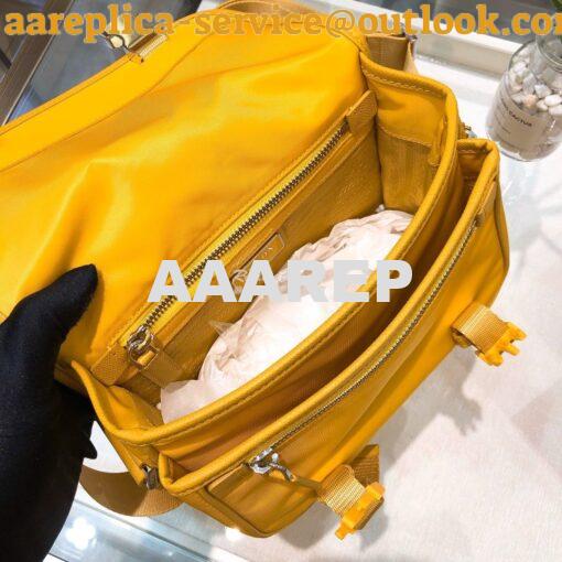 Replica Prada Nylon Cross-Body Bag 1BD334 Yellow 10
