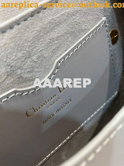 Replica Dior Bobby Bag in Grey Box Calfskin M9319U 17