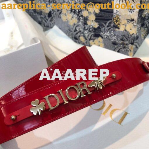 Replica Dior My ABCdior Lady Dior Bag in Patent Calfskin M0538 Red 6