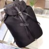 Replica Prada Nylon and Saffiano leather backpack 1BZ064 Black Caramel 13