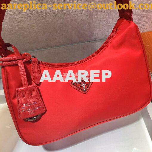 Replica Prada Re-Edition 2000 Nylon Mini-Bag 1NE515 Red 4