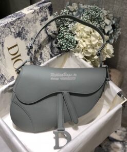 Replica Dior Saddle Ultra-Matte Bag M0446 Stone Grey 2