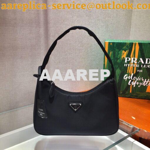 Replica Prada Re-Edition 2000 Nylon Mini-Bag 1NE515 Black 3