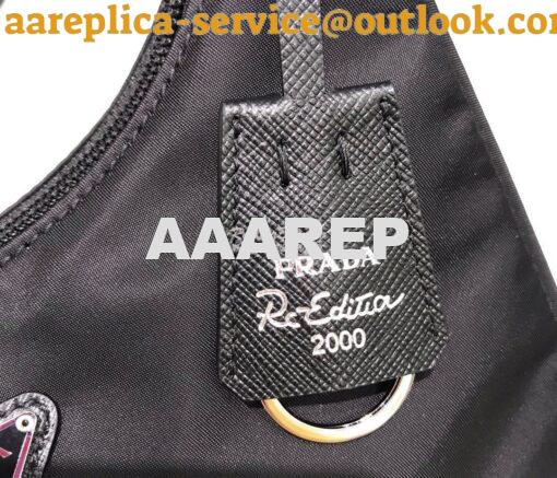 Replica Prada Re-Edition 2000 Nylon Mini-Bag 1NE515 Black 8