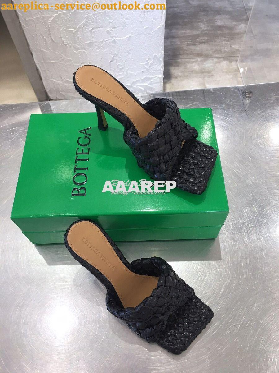 Replica Bottega Veneta BV Stretch Sandals with Intrecciato Raffia 6524 5 Replica Bottega Veneta BV Stretch Sandals with Intrecciato Raffia 6524 5