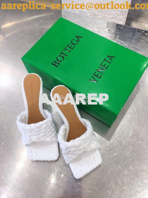 Replica Bottega Veneta BV Stretch Sandals with Intrecciato Raffia 6524 3