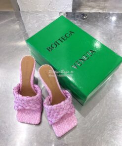 Replica Bottega Veneta BV Stretch Sandals with Intrecciato Raffia 6524