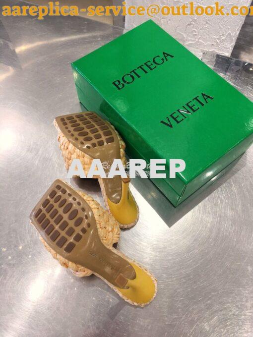 Replica Bottega Veneta BV Stretch Sandals with Intrecciato Raffia 6524 8