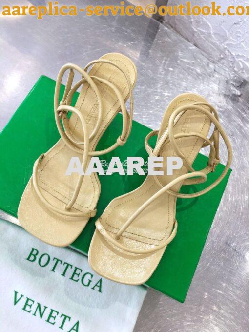 Replica Bottega Veneta BV By Line Stretch Sandals 630178 Butter 2