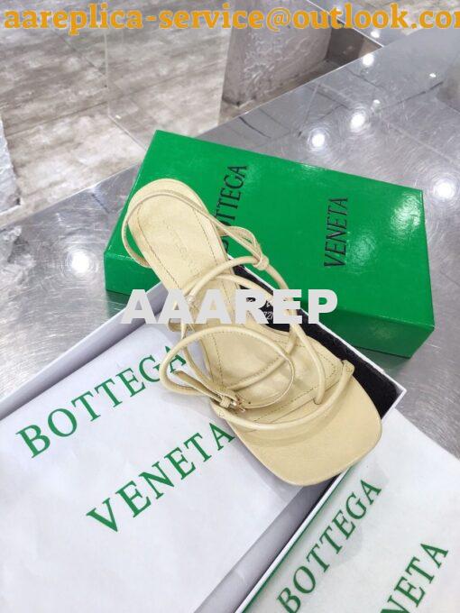 Replica Bottega Veneta BV By Line Stretch Sandals 630178 Butter 4