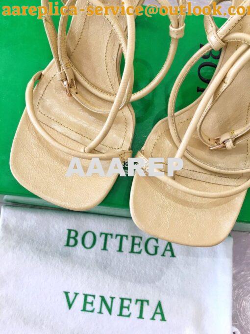 Replica Bottega Veneta BV By Line Stretch Sandals 630178 Butter 6
