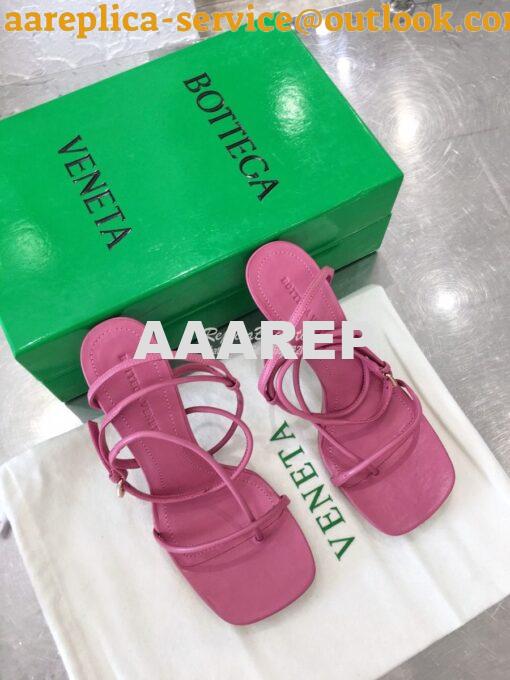 Replica Bottega Veneta BV By Line Stretch Sandals 630178 Pink