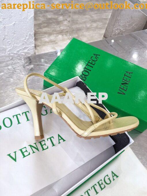 Replica Bottega Veneta BV By Line Stretch Sandals 630178 Butter 8