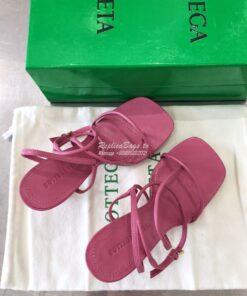 Replica Bottega Veneta BV By Line Stretch Sandals 630178 Pink 2