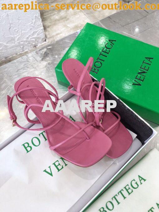 Replica Bottega Veneta BV By Line Stretch Sandals 630178 Pink 5