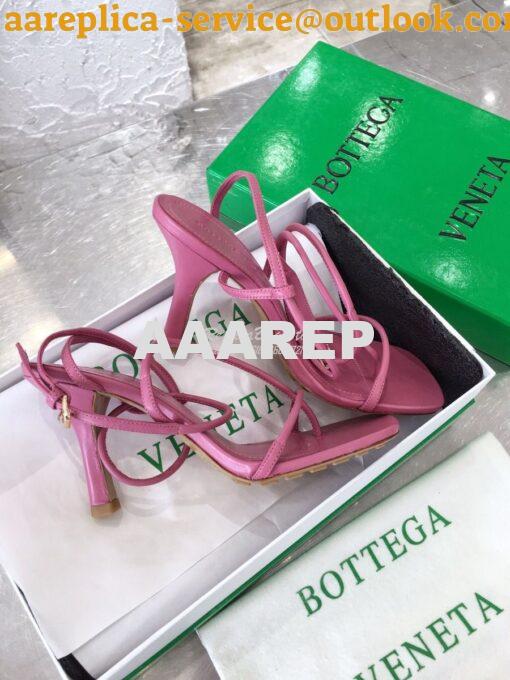 Replica Bottega Veneta BV By Line Stretch Sandals 630178 Pink 8