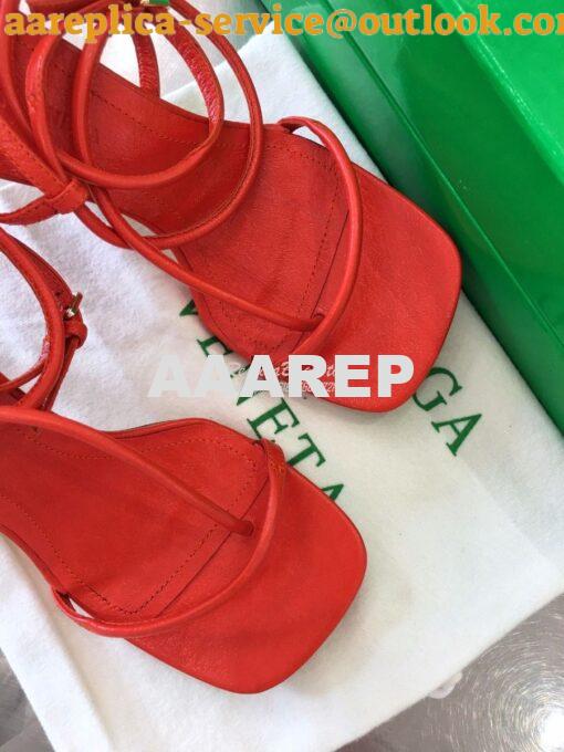 Replica Bottega Veneta BV By Line Stretch Sandals 630178 Orange 6