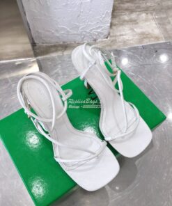 Replica Bottega Veneta BV By Line Stretch Sandals 630178 White