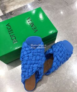 Replica Bottega Veneta BV Board Sandals 631935 Blue 2
