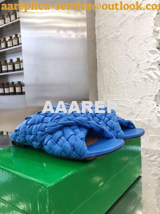 Replica Bottega Veneta BV Board Sandals 631935 Blue 5