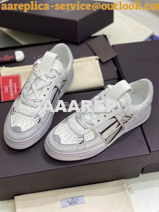 Replica Valentino Low-Top Calfskin VL7N Sneaker With Bands Vintage “Wo 4