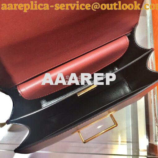 Replica Prada Cahier Leather Bag 1BD045 Tone Claret Red 10