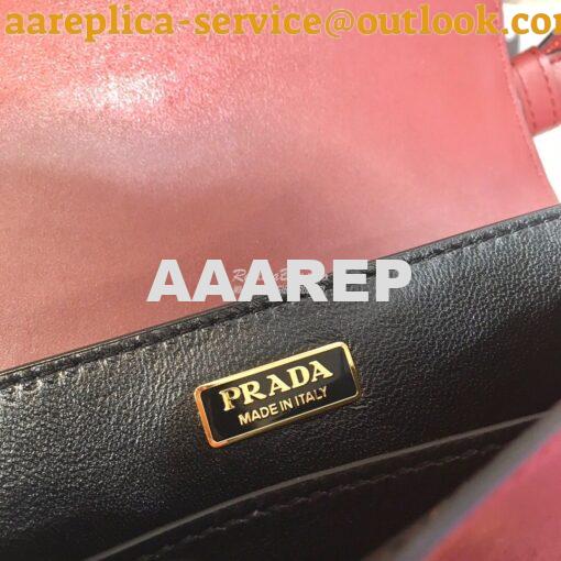 Replica Prada Cahier Leather Bag 1BD045 Tone Claret Red 11