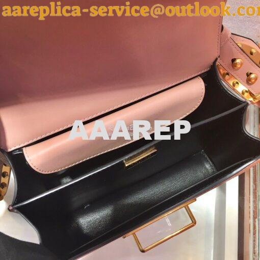 Replica Prada Cahier Leather Bag 1BD045 Tone Pink 7