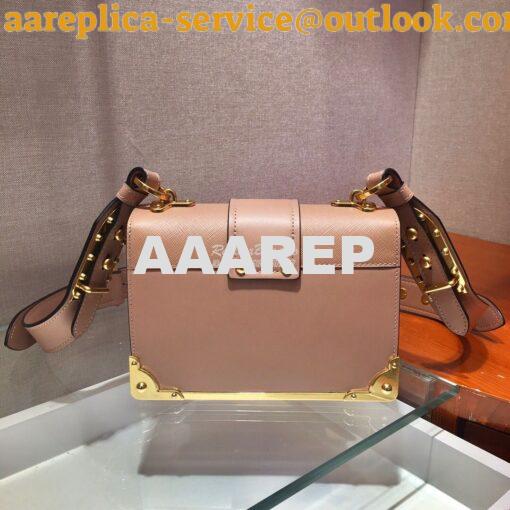 Replica Prada Cahier Leather Bag 1BD045 Tone Pink 9