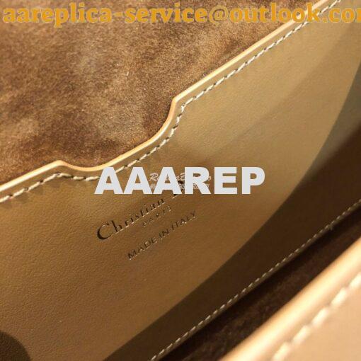 Replica Dior Large Bobby Bag Camel Box Calfskin M9320U 10