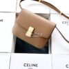 Replica Celine Classic Box Bag in Calfskin with Cork Effect Grey 13