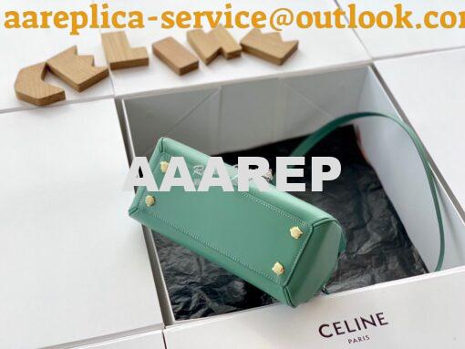 Replica Celine 16 Bag In Satinated Calfskin 187373 2 Sizes Celadon 7