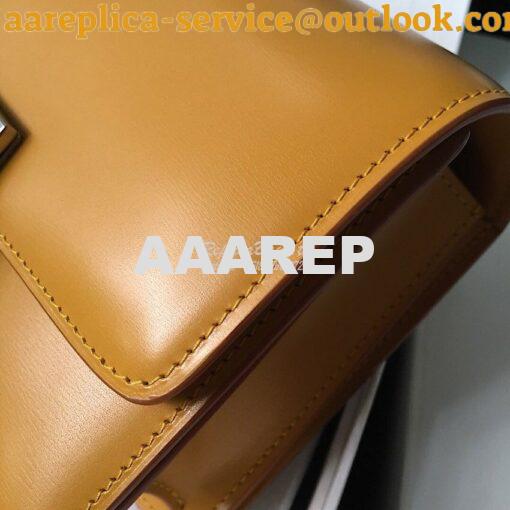 Replica Celine Classic Box Bag in Smooth Calfskin Yellow 3