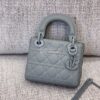 Replica Dior Mini Lady Dior Ultra-Matte Stone Grey Tote Bag