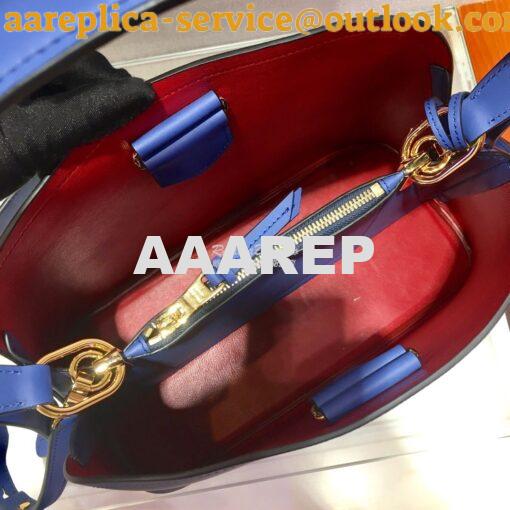 Replica Prada Matinée Small Handbag 1BA251 Blue 6