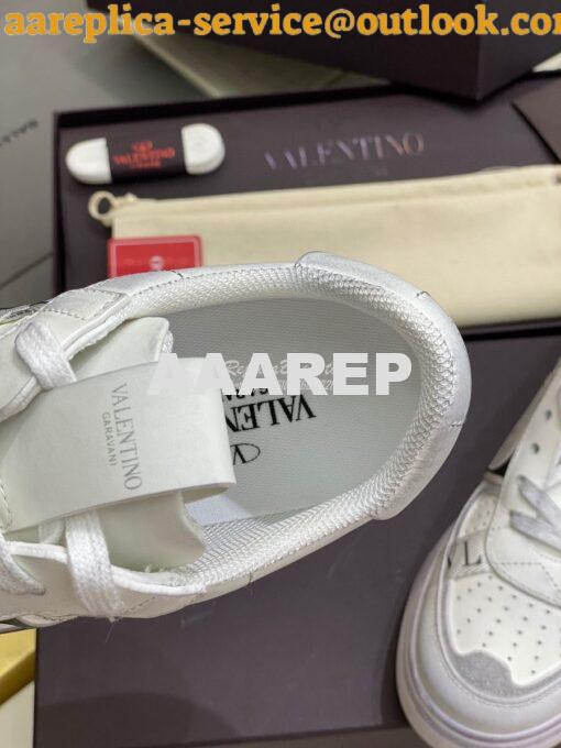 Replica Valentino Low-Top Calfskin VL7N Sneaker With Bands Vintage “Wo 7