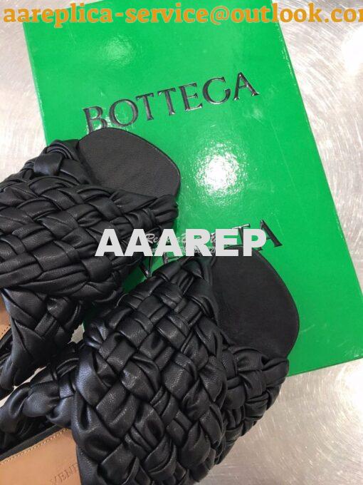 Replica Bottega Veneta BV Board Sandals 631935 Black 6