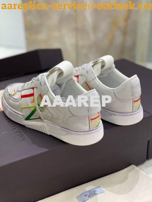 Replica Valentino Low-Top Calfskin VL7N Sneaker With Bands Vintage “Wo 8