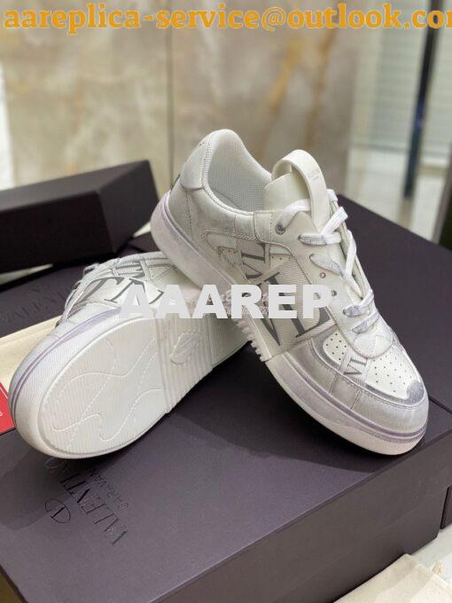 Replica Valentino Low-Top Calfskin VL7N Sneaker With Bands Vintage “Wo 3